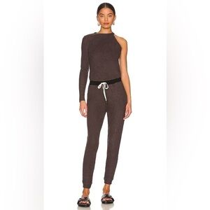 n:philanthropy Baywood Waffle Knit Jumpsuit in Charcoal Grey Extra Small NWT